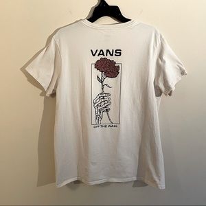 Vans Skeleton Holding Flower Shirt in Large